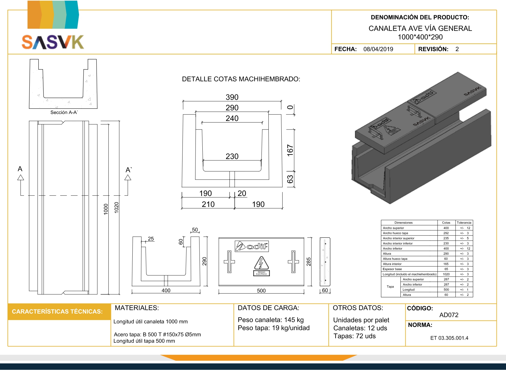 Tubo de Concreto Reforzado Pared B